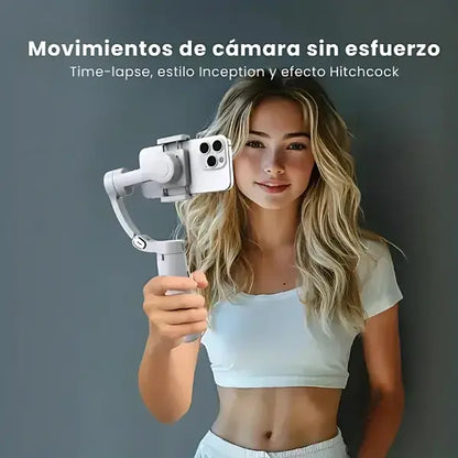 Estabilizador Pro con Seguimiento Inteligente + Diseño Compacto de Alta Gama