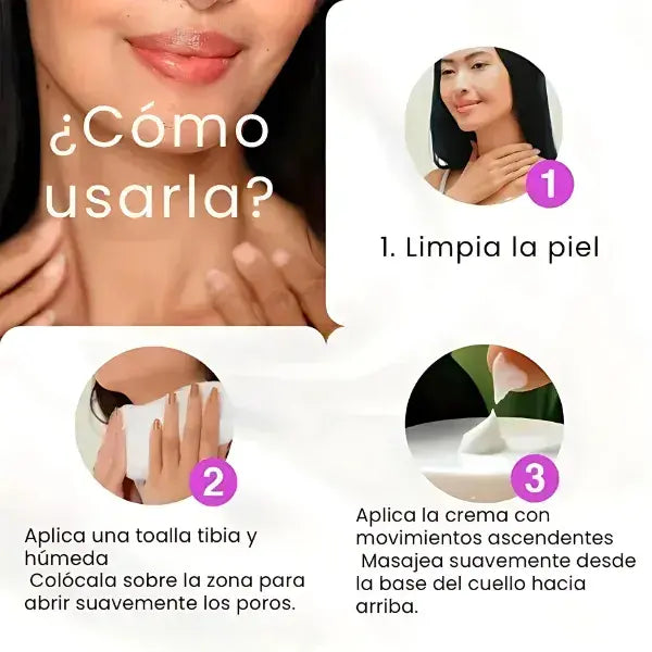 Crema Reafirmante profesional para Cuello y Escote||Fórmula Antiedad