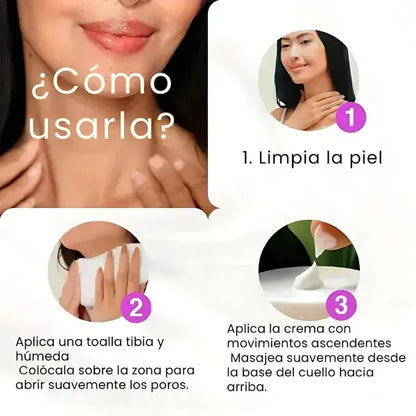 Crema Reafirmante profesional para Cuello y Escote||Fórmula Antiedad