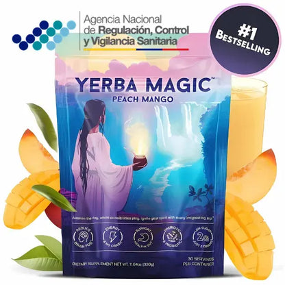 Yerba Magic™ Original:Té instantáneo en polvo | Sabor a melocotón y mango (Super oferta)🔥