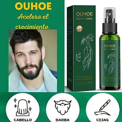Tónico Capilar Premium OUHOE 60ml -Certificación FDA