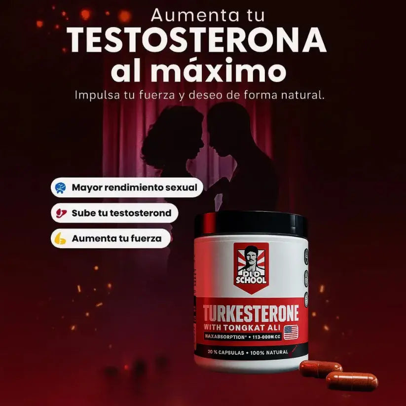 Turkesterone + Tongkat Ali – Potencia natural en 120 cápsulas