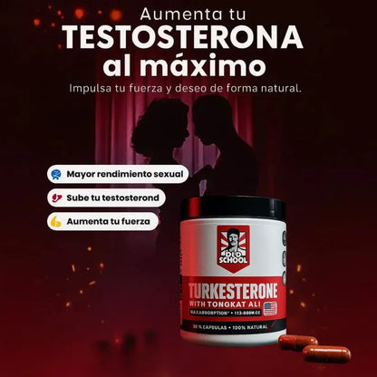 Turkesterone + Tongkat Ali – Potencia natural en 120 cápsulas