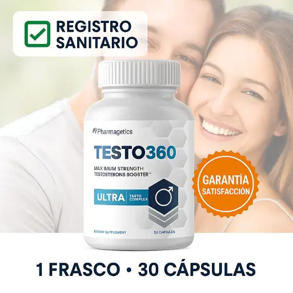 Testo 360 – Suplemento Premium para Hombres| Aumento de Testosterona