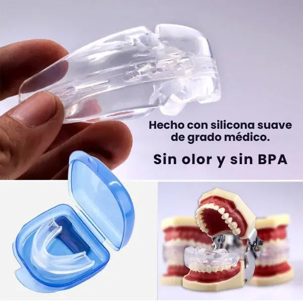 Férula Dental Premium 3 en 1: Anti Ronquidos + Anti Bruxismo + Alineación Dental