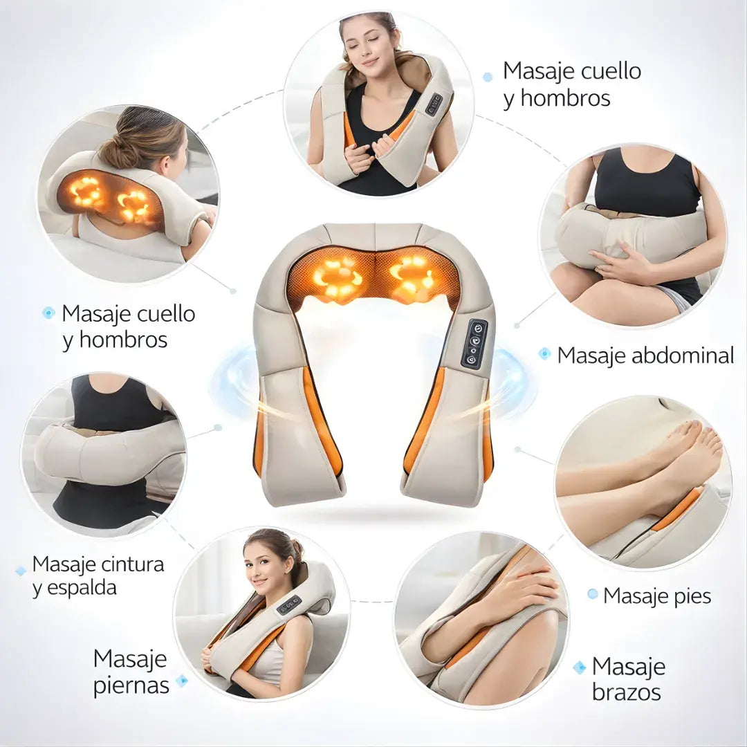 Dispositivo de masaje cervical inteligente + calor infrarrojo + alivio profundo