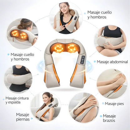Dispositivo de masaje cervical inteligente + calor infrarrojo + alivio profundo