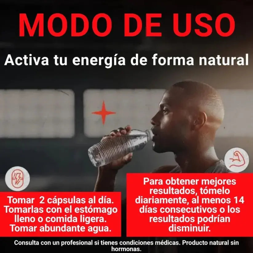 Turkesterone + Tongkat Ali – Potencia natural en 120 cápsulas