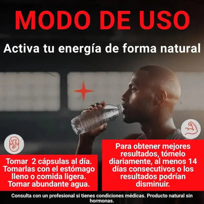 Turkesterone + Tongkat Ali – Potencia natural en 120 cápsulas