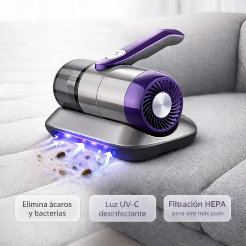 Aspiradora removedor de ácaros Profesional + Tecnología UV-C + Limpieza Total