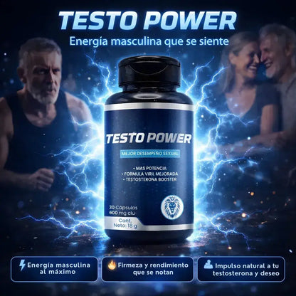 Testo Power – Vitalidad, Energía y Confianza Masculina Natural