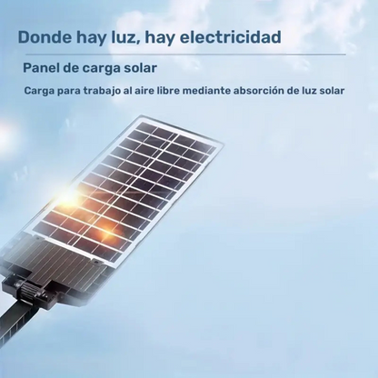 Lámpara Solar de Alta Potencia + Control Remoto + 3 modos + Sensor de Movimiento