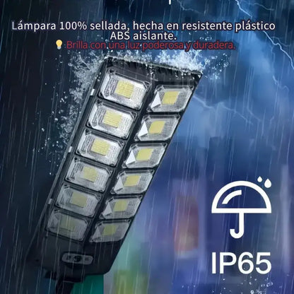 Lámpara Solar de Alta Potencia + Control Remoto + 3 modos + Sensor de Movimiento