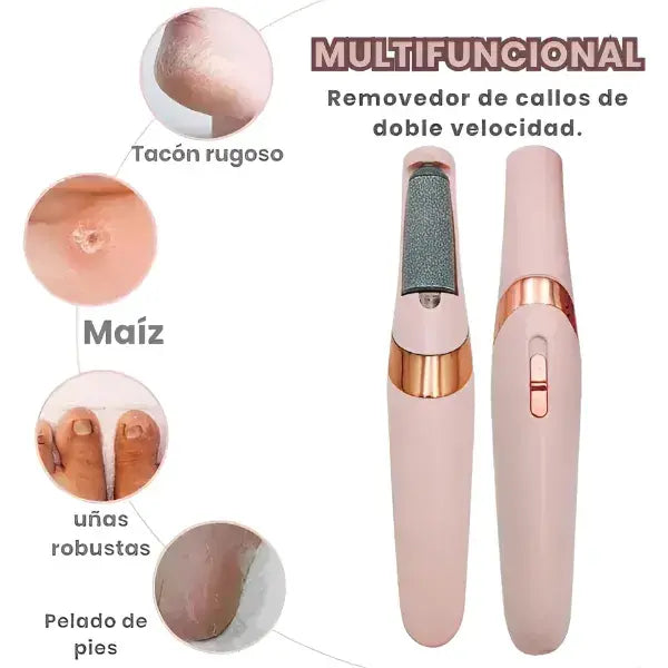 Lijadora de Pies Kanglai – Succión DERMA VAC+ Cabezal Intercambiable +Recarga USB