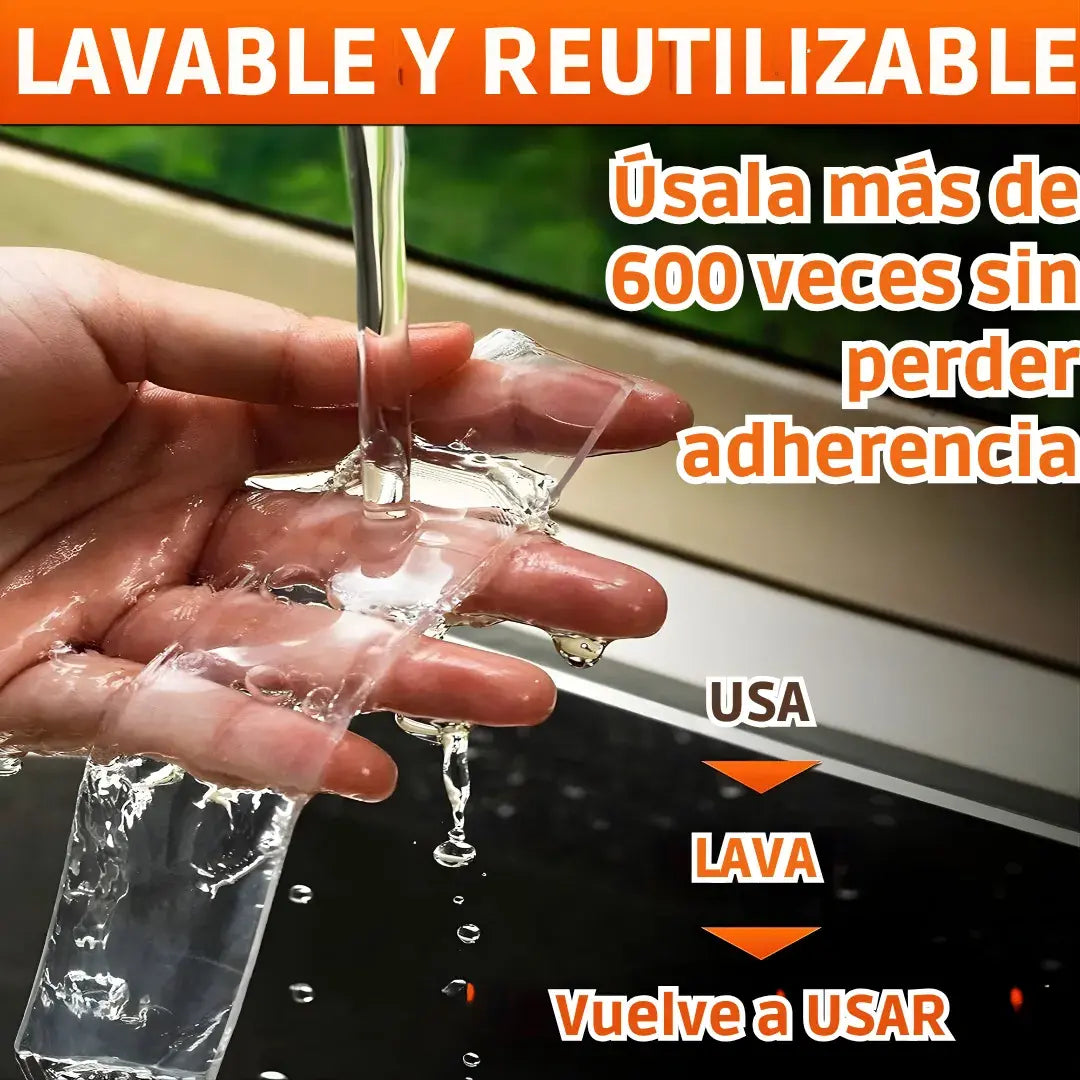 Cinta de Gel UltraGrip™ + adhesión extrema + reutilizable y sin residuos - Promo 3 X 1