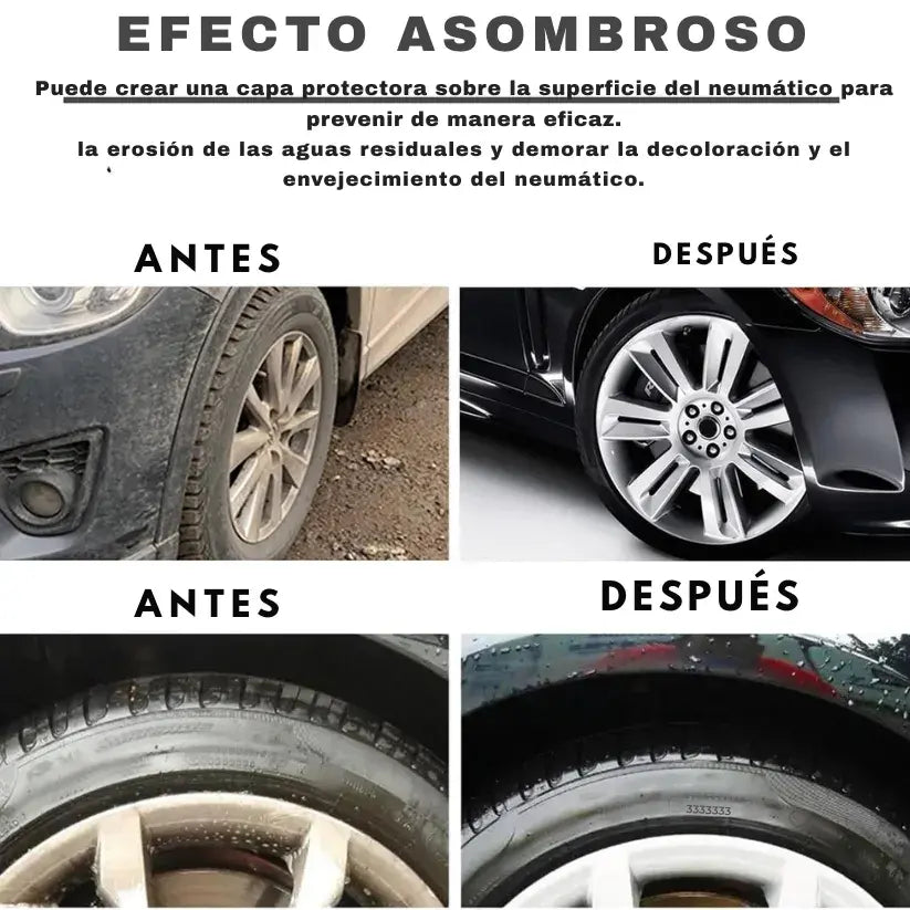 Cera Premium para Neumáticos – Brillo Profesional + Protección UV