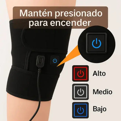 Rodillera Térmica Ortopédica Premium con 3 Niveles de Calor + Diseño Ajustable USB