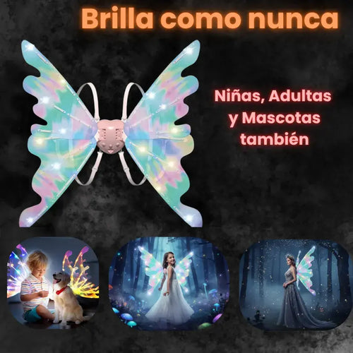 Alas de Hada Automáticas + Movimiento Real + Sonido Encantador