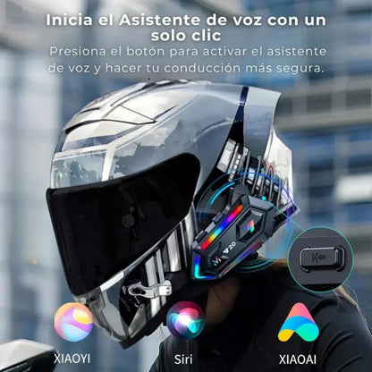 Auriculares Moto Premium con Sonido HD +48h Batería + Intercom 1km