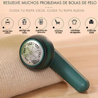 Removedor de motas Fuzz Off™+ cuchillas de precisión + carga rápida