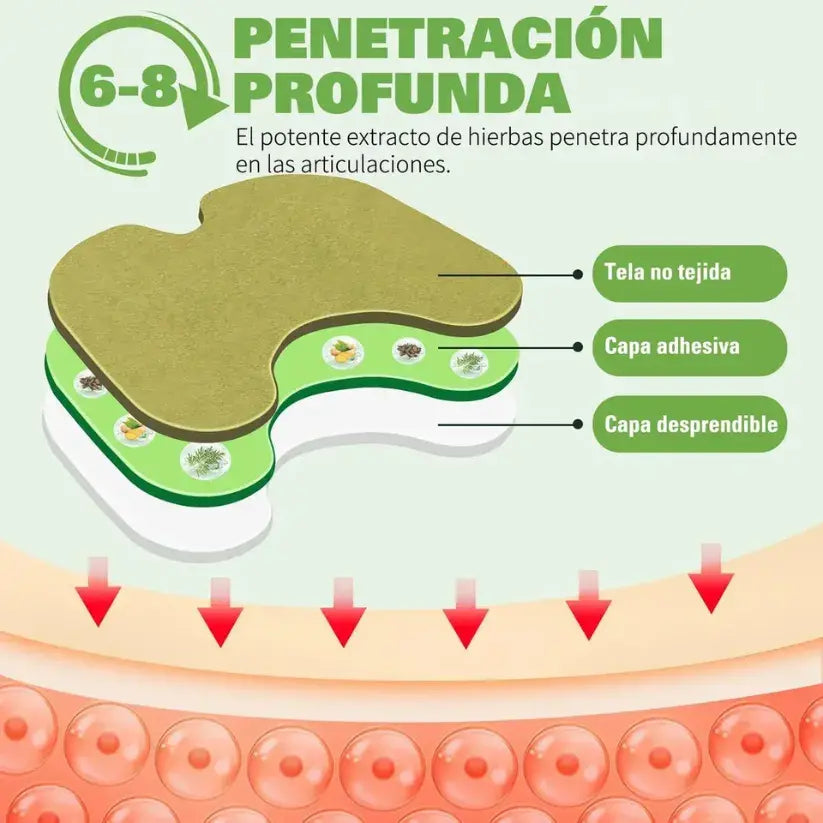 Pack Premium 60 Parches Herbales (6 cajas de 10) para alivio articular y muscular