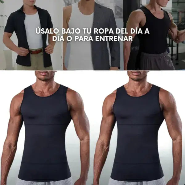 Camisilla de Compresión Premium para Abdomen + Soporte Postural Invisible