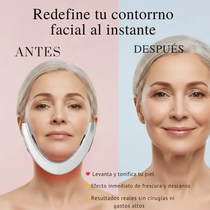 Masajeador Facial ERICAT™ con Microcorriente + Fototerapia LED + Control Remoto