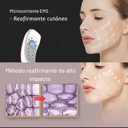 Masajeador Facial ERICAT™ con Microcorriente + Fototerapia LED + Control Remoto
