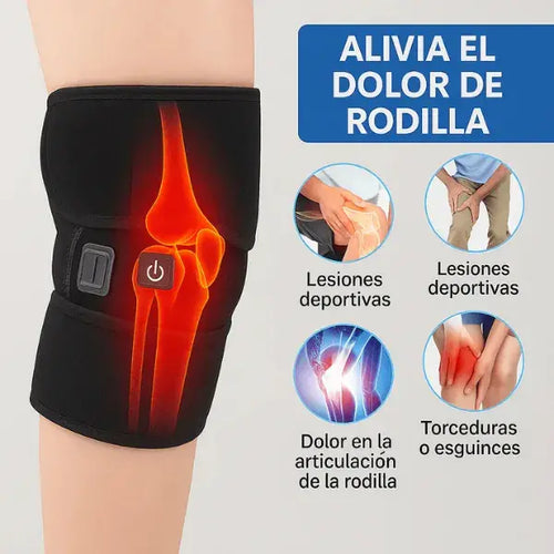 Rodillera Térmica Ortopédica Premium con 3 Niveles de Calor + Diseño Ajustable USB