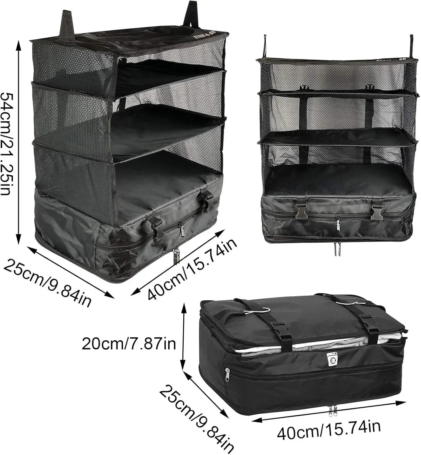 Organizador Inteligente de Alta Gama | Triple Almacenamiento + Compartimento Impermeable