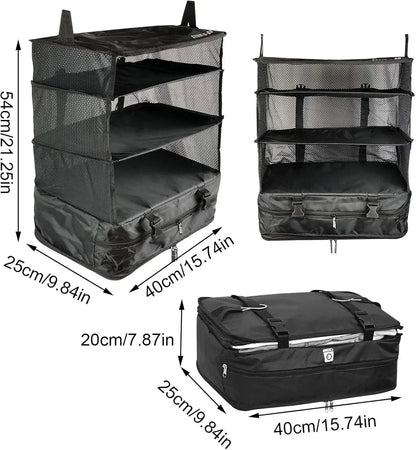 Organizador Inteligente de Alta Gama | Triple Almacenamiento + Compartimento Impermeable
