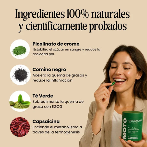 Moto Metabolism ® Original – Fórmula premium quema grasa