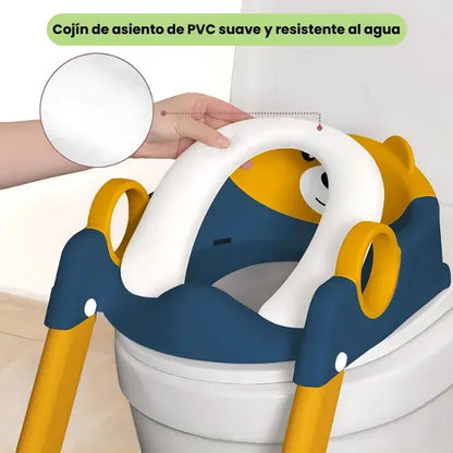 Asiento de Inodoro Premium con Escalera + Kit de instalación