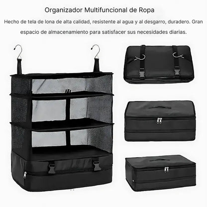 Organizador Inteligente de Alta Gama | Triple Almacenamiento + Compartimento Impermeable