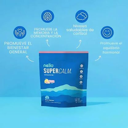 🧘‍♀️ Suplemento original Nello Super Calm – Fórmula Antiestrés de Alto Rendimiento