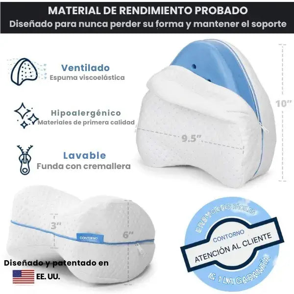 Almohada ortopédica profesional + Espuma viscoelástica premium