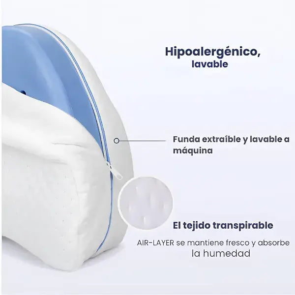 Almohada ortopédica profesional + Espuma viscoelástica premium