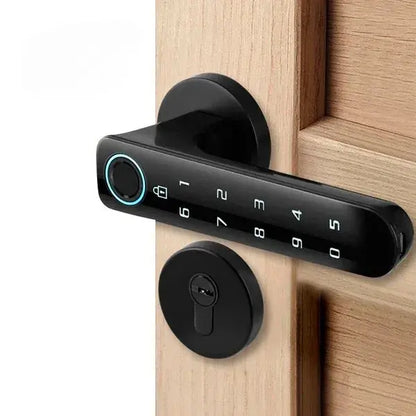 Cerradura Biométrica 4 en 1 con App + Alarma Inteligente + Acabado Premium