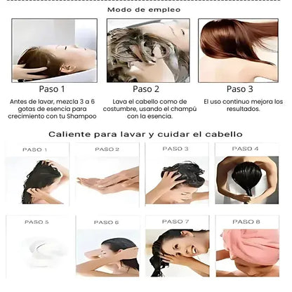 Combo Nutrición Avanzada: Shampoo Herbal Anticaidas+ Sérum Anticaidas