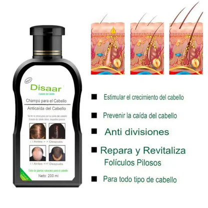 Combo Nutrición Avanzada: Shampoo Herbal Anticaidas+ Sérum Anticaidas