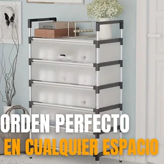 Organizador Premium 6 Niveles | Acero Reforzado + Antipolvo
