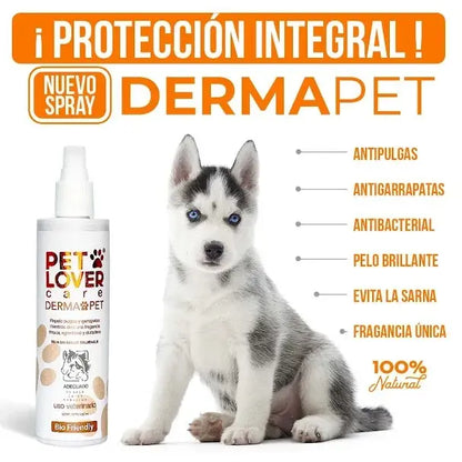 🐶 Spray Premium Antiparasitario + Cuidado Dermatológico + Aroma Natural de Alta Gama