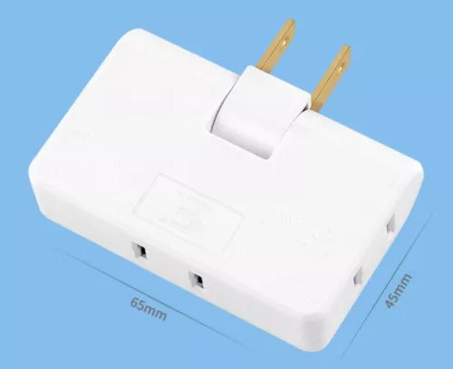 |¡Promo 3x1!| Lleva 3 Adaptadores 3 en 1 (giro 180°, triple salida, material ignífugo) ¡al precio de 2!