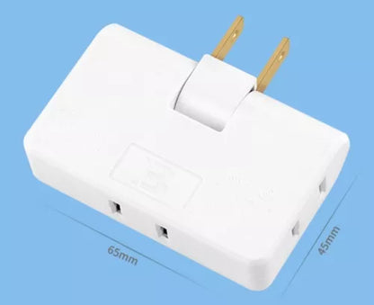 |¡Promo 3x1!| Lleva 3 Adaptadores 3 en 1 (giro 180°, triple salida, material ignífugo) ¡al precio de 2!