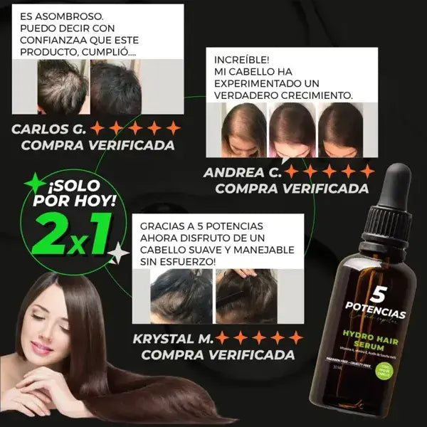 Sérum 5 Potencias Original 100% Natural + ¡Promo 2x1 por Tiempo Limitado!
