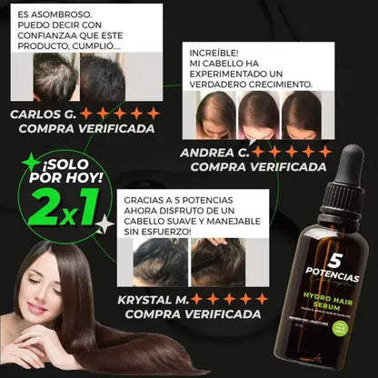 Sérum 5 Potencias Original 100% Natural + ¡Promo 2x1 por Tiempo Limitado!