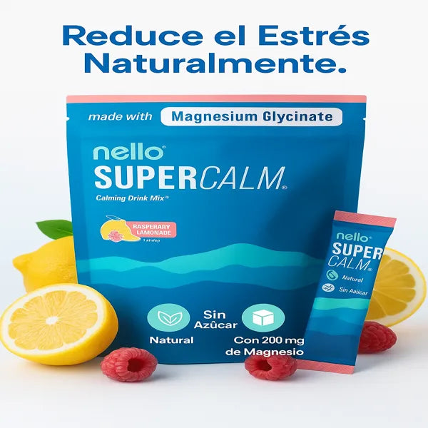 🧘‍♀️ Suplemento original Nello Super Calm – Fórmula Antiestrés de Alto Rendimiento