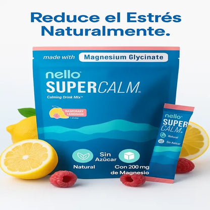 🧘‍♀️ Suplemento original Nello Super Calm – Fórmula Antiestrés de Alto Rendimiento